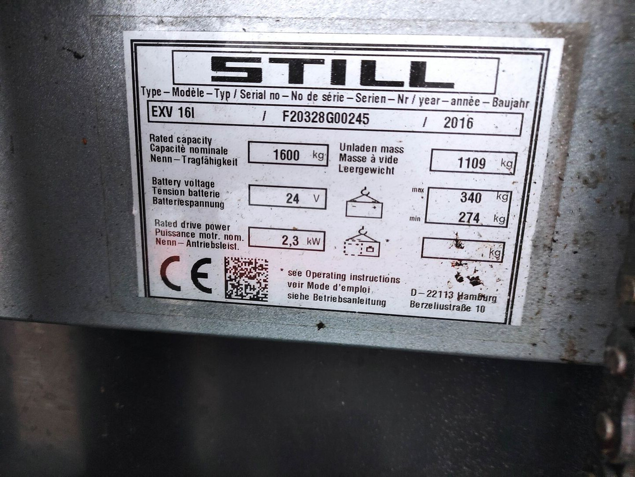 Still EXV 16i - Transpalet la mare înălţime: Foto 5 Still EXV 16i - Transpalet la mare înălţime: Foto 5