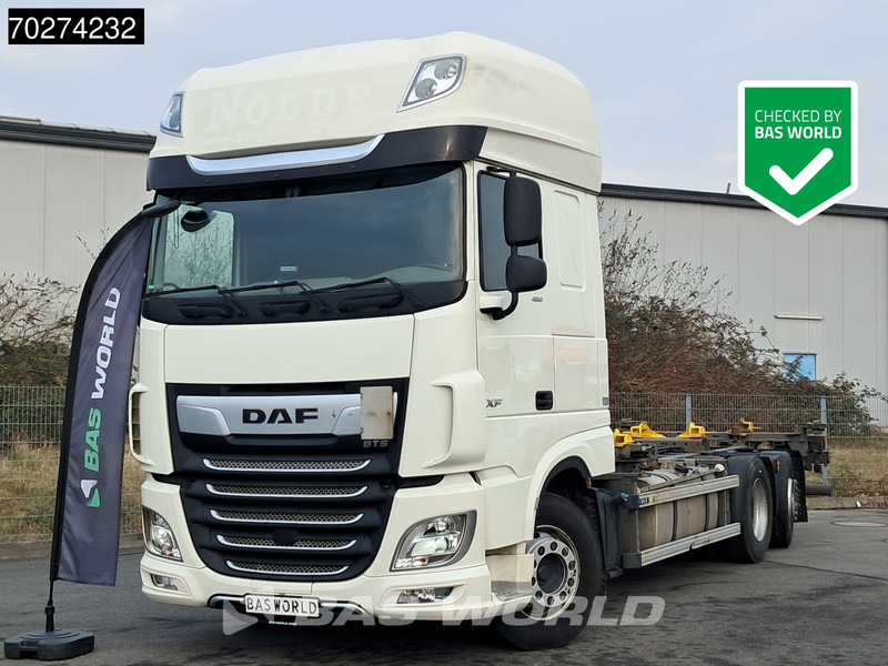 DAF XF 480 6X2 SSC FAN Retarder 2xTanks Lift-Lenkachse ACC LED Euro 6 - Camion transport containere/ Swap body: Foto 1 DAF XF 480 6X2 SSC FAN Retarder 2xTanks Lift-Lenkachse ACC LED Euro 6 - Camion transport containere/ Swap body: Foto 1