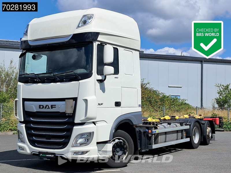 DAF XF 480 6X2 SSC Retarder 2xTanks Lift-Lenkachse ACC Euro 6 - Camion transport containere/ Swap body: Foto 1 DAF XF 480 6X2 SSC Retarder 2xTanks Lift-Lenkachse ACC Euro 6 - Camion transport containere/ Swap body: Foto 1