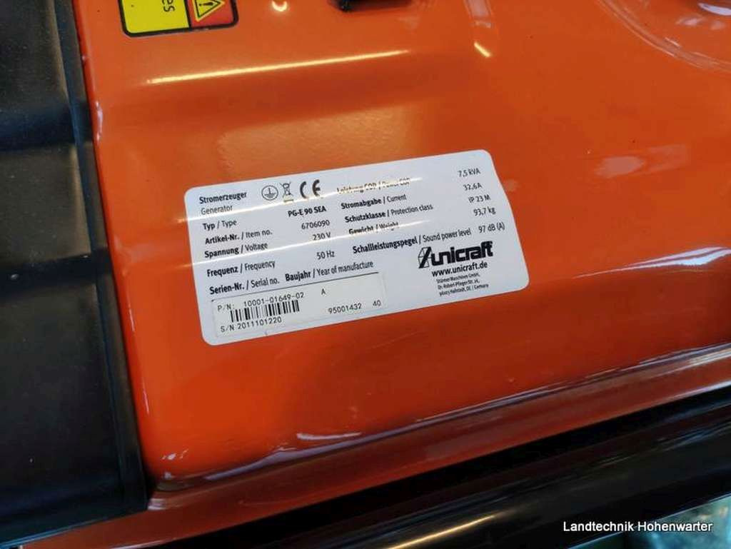 Unicraft PG-E 90 SEA (14588) - Generator electric: Foto 3 Unicraft PG-E 90 SEA (14588) - Generator electric: Foto 3