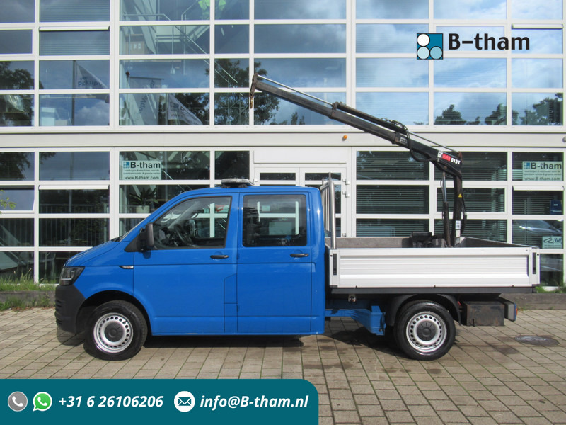 Volkswagen Transporter 2.0 TDI 75KW L2 DOKA + HIAB Dubbelcabine Comfort - Autoutilitară cu platformă, Autoutilitară cabină dublă: Foto 1 Volkswagen Transporter 2.0 TDI 75KW L2 DOKA + HIAB Dubbelcabine Comfort - Autoutilitară cu platformă, Autoutilitară cabină dublă: Foto 1