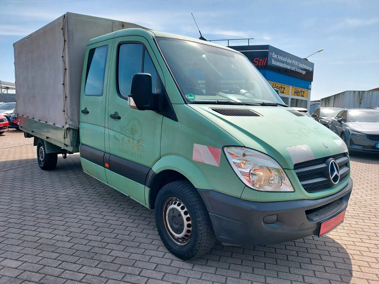 Mercedes-Benz Sprinter II Pritsche/DoKa 313 CDI KLIMA 7 SITZE - Autoutilitară cu prelată, Autoutilitară cabină dublă: Foto 1 Mercedes-Benz Sprinter II Pritsche/DoKa 313 CDI KLIMA 7 SITZE - Autoutilitară cu prelată, Autoutilitară cabină dublă: Foto 1