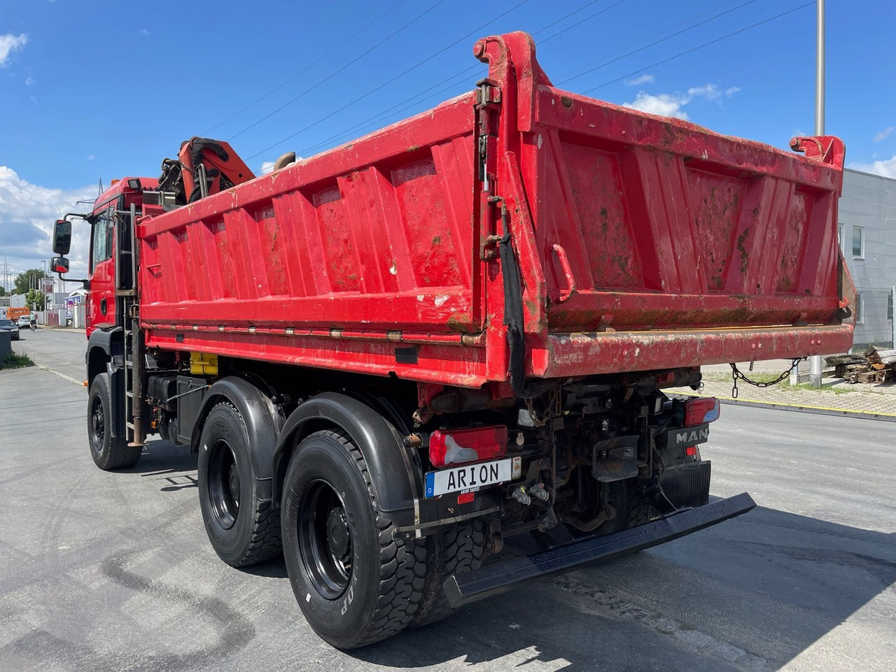 MAN TGA 26.360 6x6H Dreiseitenkipper/Kran/PALFINGER - Camion basculantă, Camion cu macara: Foto 4 MAN TGA 26.360 6x6H Dreiseitenkipper/Kran/PALFINGER - Camion basculantă, Camion cu macara: Foto 4