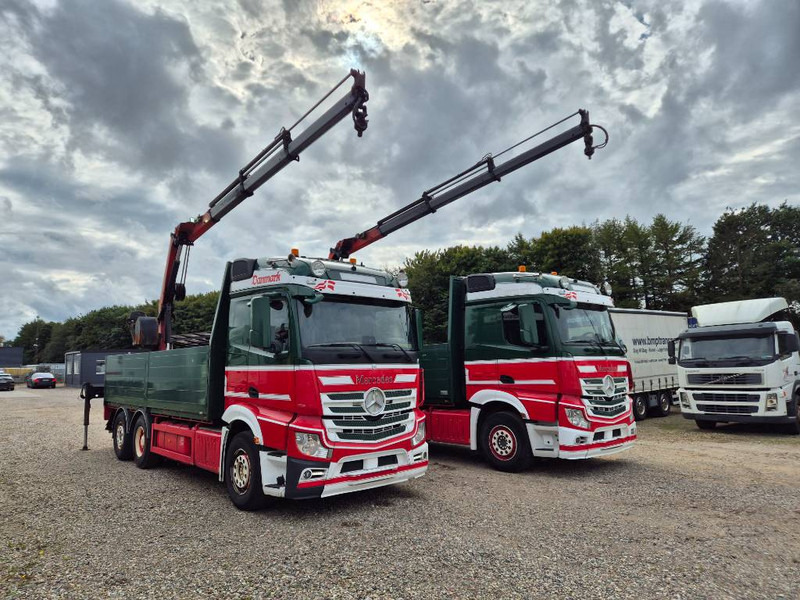 Mercedes-Benz Actros 2551/6x2 // Palfinger 16002 B // 2 x trucks - Camion cu macara: Foto 1 Mercedes-Benz Actros 2551/6x2 // Palfinger 16002 B // 2 x trucks - Camion cu macara: Foto 1