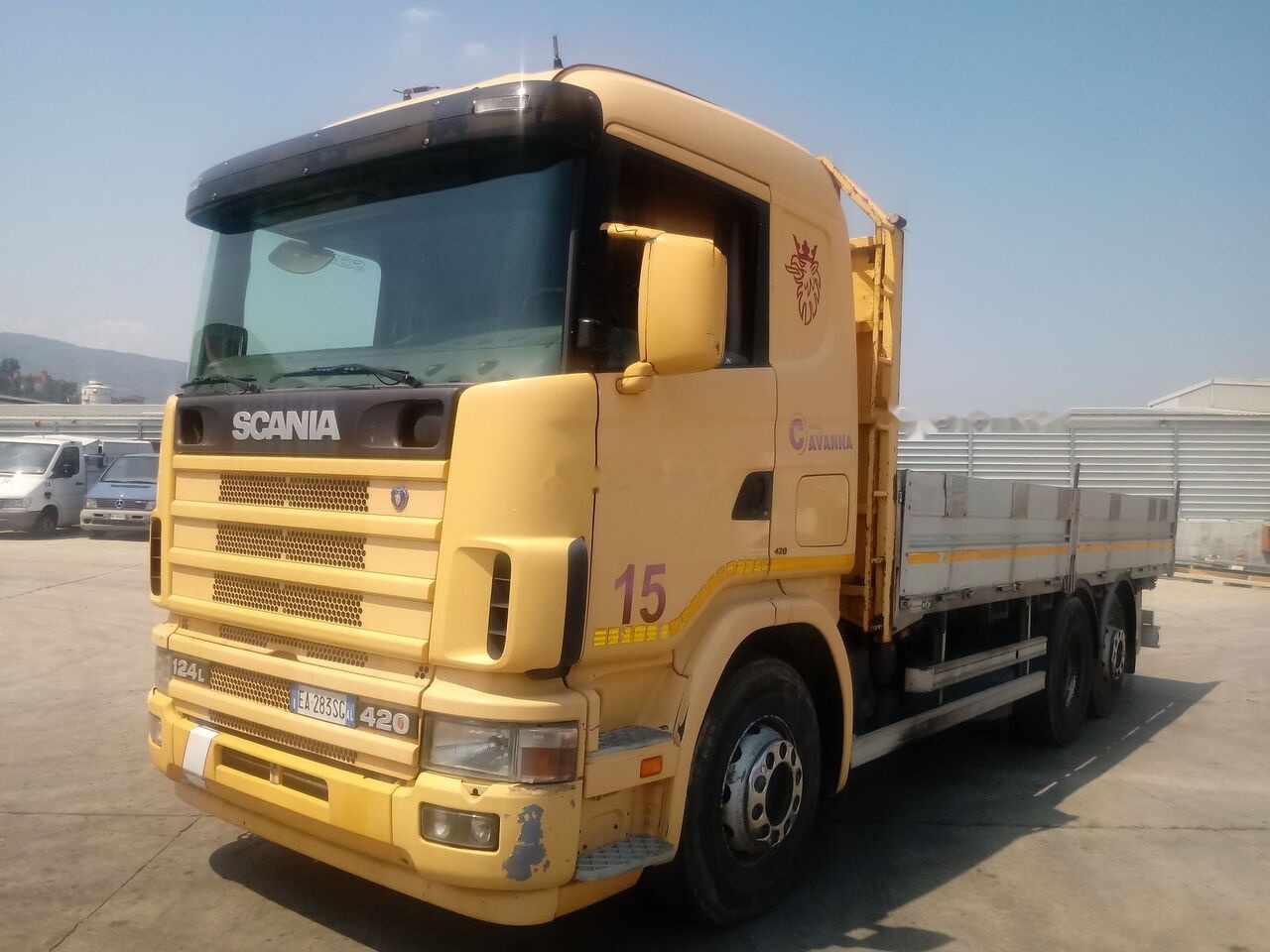 Scania 124 LB 420 - Camion platformă: Foto 1 Scania 124 LB 420 - Camion platformă: Foto 1