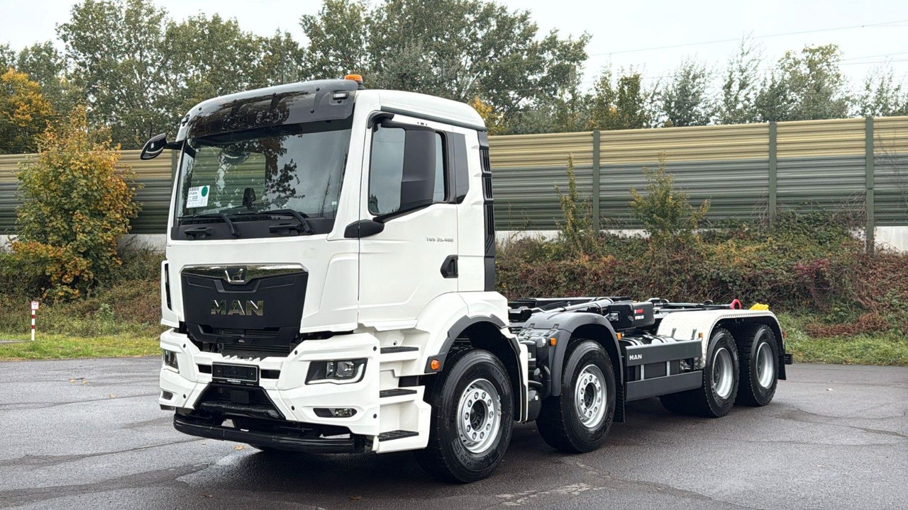 MAN TGS 35.480 8x4 Euro6e Hiab MultLift Abrollkipper - Camion cu cârlig, Camion cu macara: Foto 1 MAN TGS 35.480 8x4 Euro6e Hiab MultLift Abrollkipper - Camion cu cârlig, Camion cu macara: Foto 1