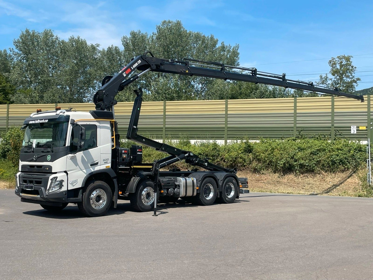 Volvo FMX 500 8x4 Abrollkipper + Kran Hiab 228-6 - Camion cu cârlig, Camion cu macara: Foto 1 Volvo FMX 500 8x4 Abrollkipper + Kran Hiab 228-6 - Camion cu cârlig, Camion cu macara: Foto 1