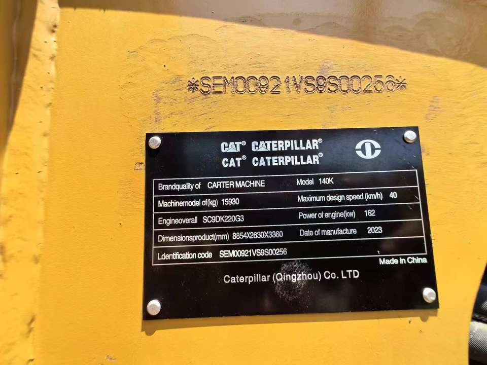 Second Hand Used Construction Machinery CAT 140K 15 Ton Grader for Sale 1000H From Shanghai Japanese Brand Good Condition - Autogreder: Foto 5 Second Hand Used Construction Machinery CAT 140K 15 Ton Grader for Sale 1000H From Shanghai Japanese Brand Good Condition - Autogreder: Foto 5