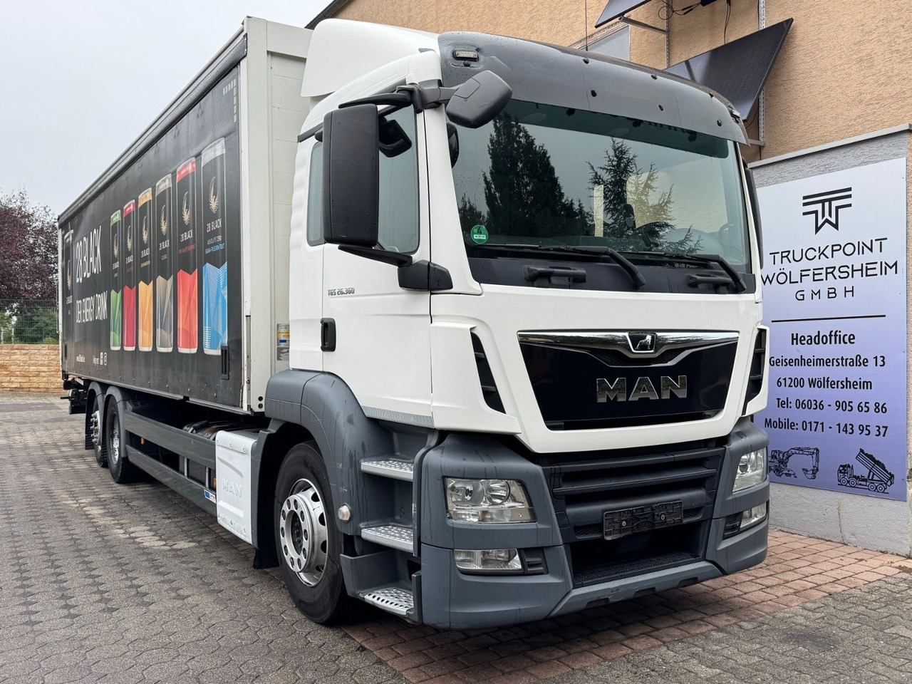 MAN TGS 26.360/LBW/Lenk-Lift/AHK/Voll-Luft - Camion pentru transportul băuturilor: Foto 1 MAN TGS 26.360/LBW/Lenk-Lift/AHK/Voll-Luft - Camion pentru transportul băuturilor: Foto 1