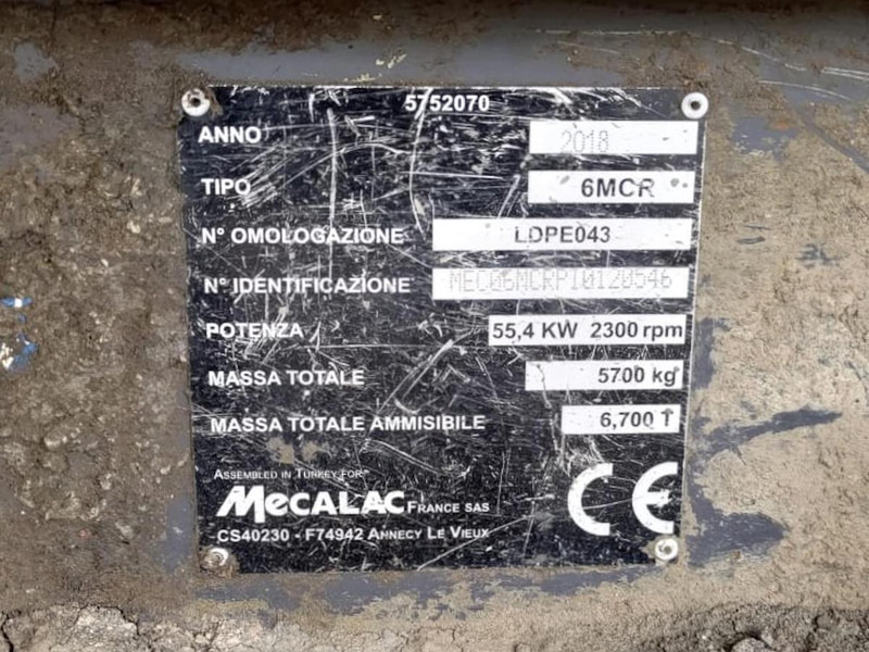 Mecalac 6MCR - Mini excavator: Foto 5 Mecalac 6MCR - Mini excavator: Foto 5