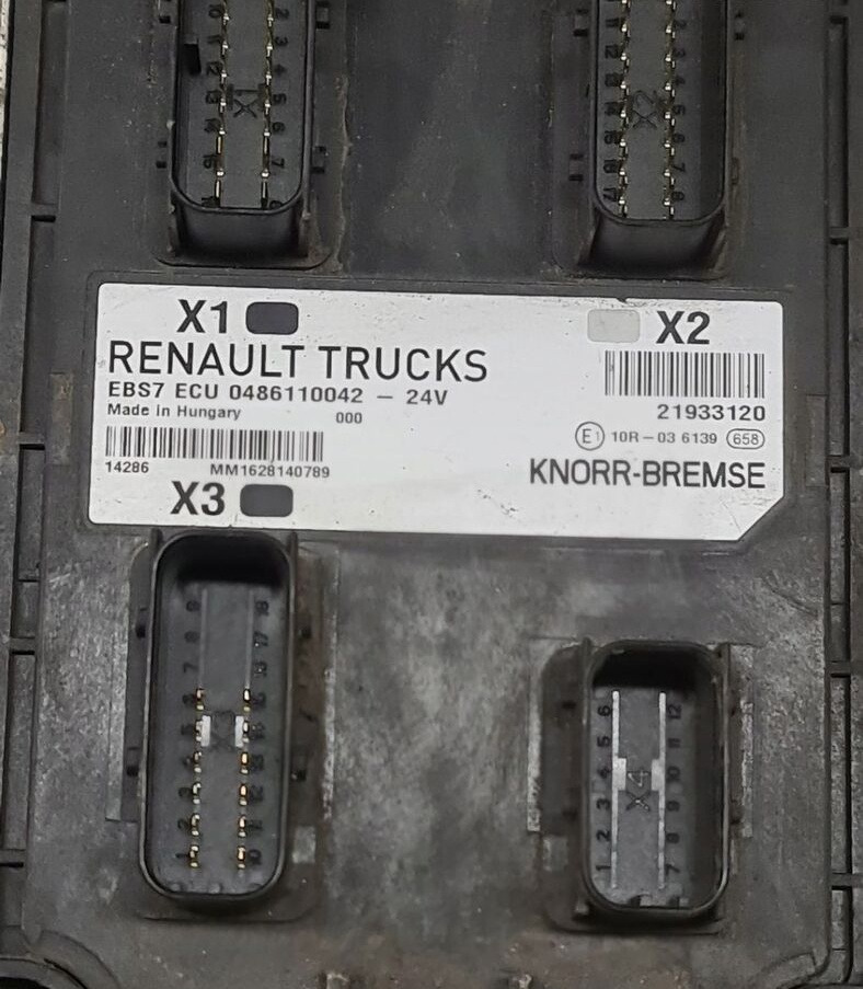 Knorr-Bremse STEROWNIK MODUŁ EBS RENAULT GAMA T 21933120 - Calculator de bord pentru Camion: Foto 2 Knorr-Bremse STEROWNIK MODUŁ EBS RENAULT GAMA T 21933120 - Calculator de bord pentru Camion: Foto 2