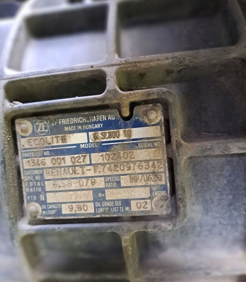 ZF SKRZYNIA BIEGÓW RENAULT MIDLUM DXI VOLVO FL 6S800 - Cutie de viteze pentru Camion: Foto 2 ZF SKRZYNIA BIEGÓW RENAULT MIDLUM DXI VOLVO FL 6S800 - Cutie de viteze pentru Camion: Foto 2