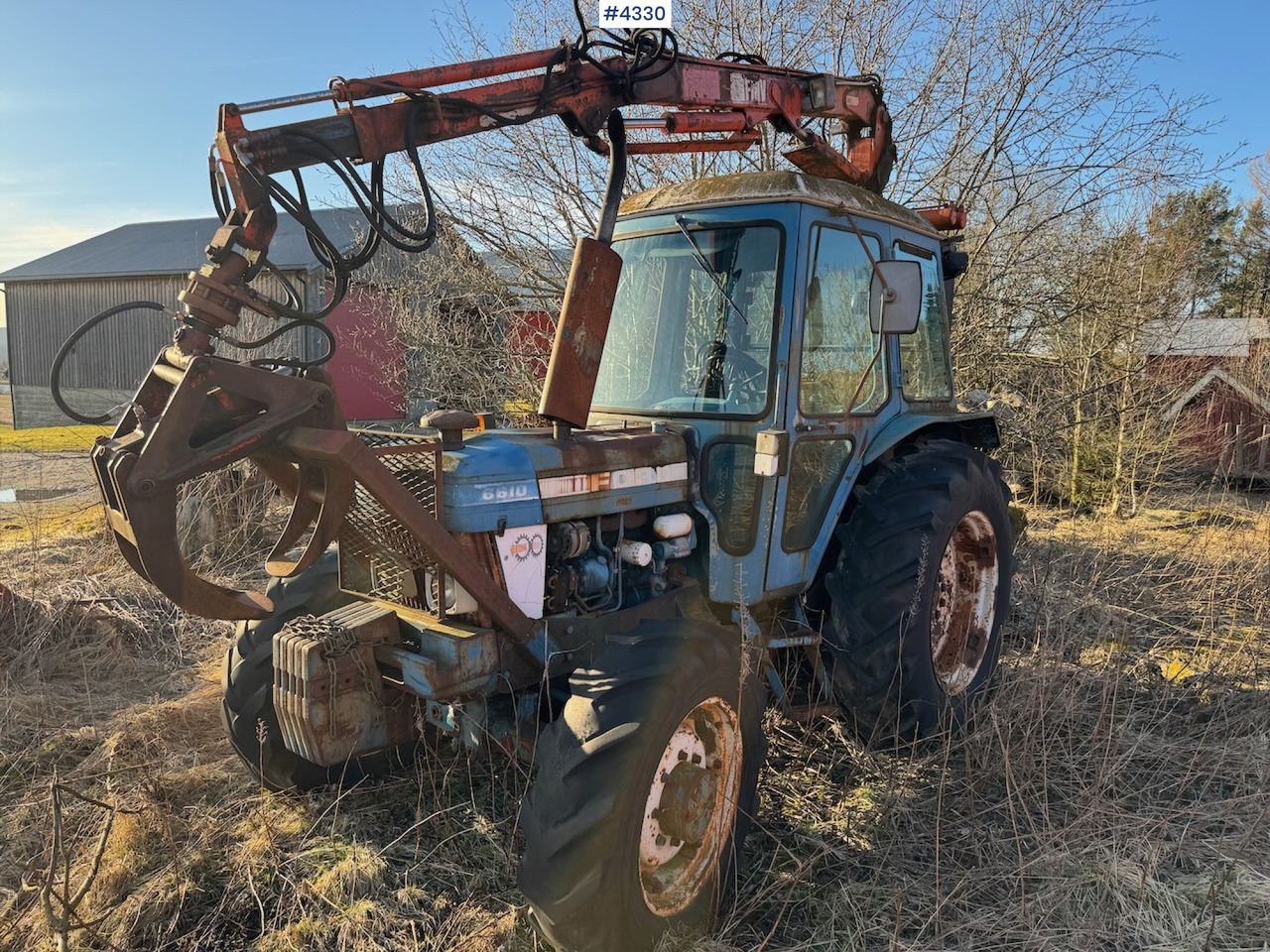 1981 Ford 6610 m/ FMV tømmerkran og tvillinghjul - Tractor agricol: Foto 1 1981 Ford 6610 m/ FMV tømmerkran og tvillinghjul - Tractor agricol: Foto 1