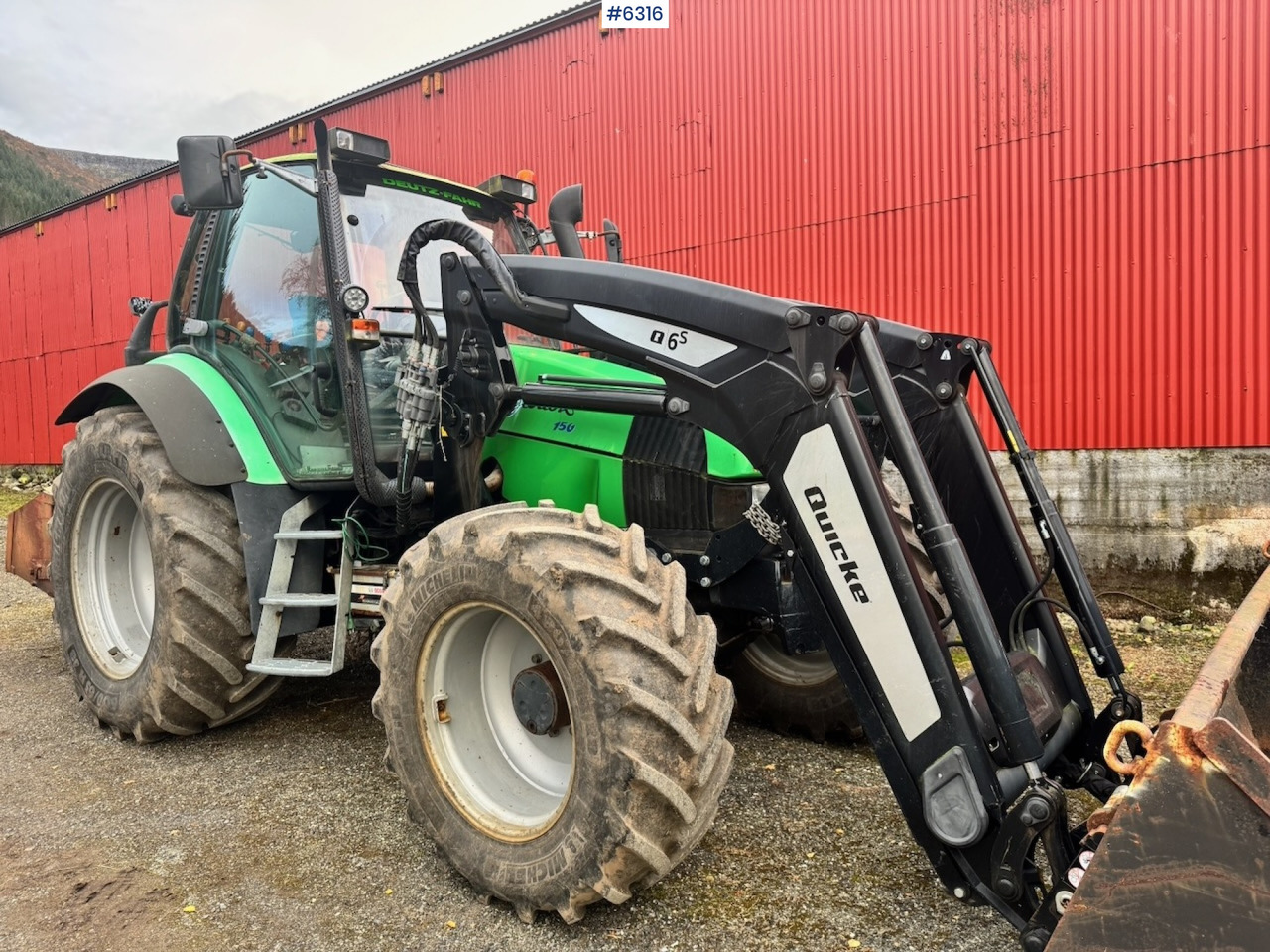 Leasing de  1999 Deutz Agrotron 150 w/ bucket and Front loader from 2020. 1999 Deutz Agrotron 150 w/ bucket and Front loader from 2020.: Foto 10