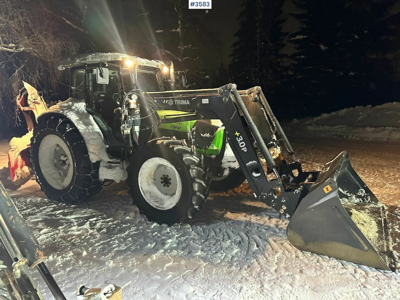 2008 Deutz-Fahr Agrofarm 100 traktor w/ Trima Front loader. See hours! - Tractor agricol: Foto 2 2008 Deutz-Fahr Agrofarm 100 traktor w/ Trima Front loader. See hours! - Tractor agricol: Foto 2