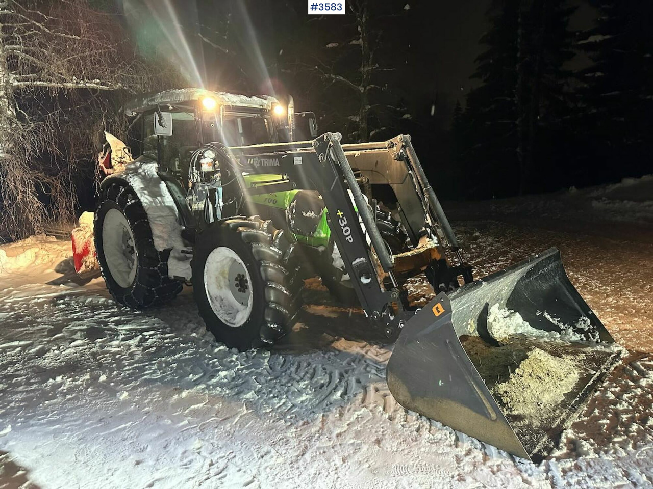 2008 Deutz-Fahr Agrofarm 100 traktor w/ Trima Front loader. See hours! - Tractor agricol: Foto 1 2008 Deutz-Fahr Agrofarm 100 traktor w/ Trima Front loader. See hours! - Tractor agricol: Foto 1