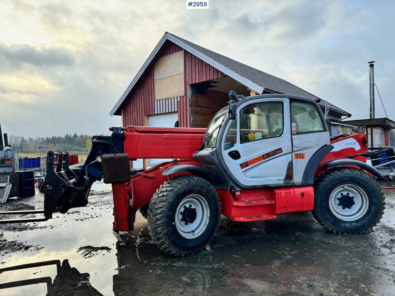 2009 Manitou MT 1440 Telescopic truck w/ Bucket, Pallet forks and Lifting jib - Stivuitor telescopic: Foto 2 2009 Manitou MT 1440 Telescopic truck w/ Bucket, Pallet forks and Lifting jib - Stivuitor telescopic: Foto 2