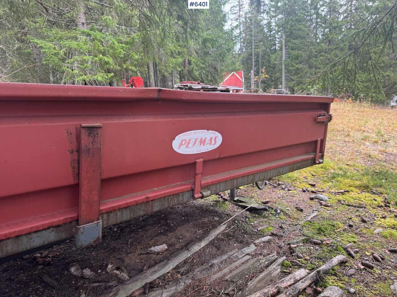 Remorcă agricolă Petmas tractor trailer w/ grain frames: Foto 7