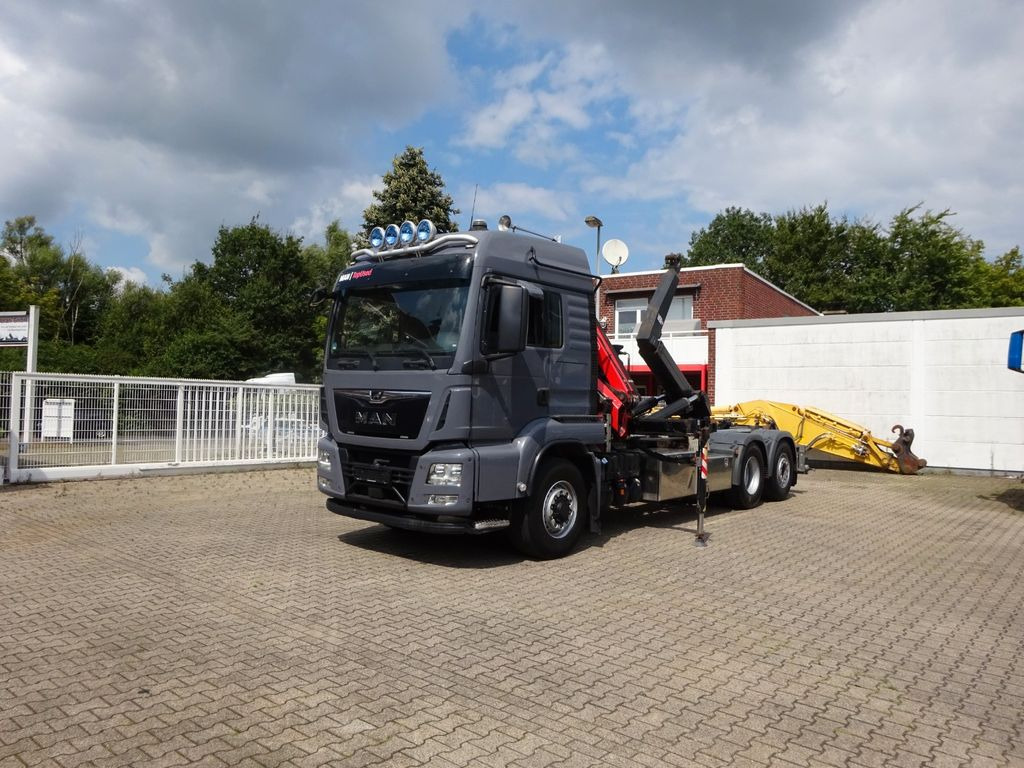 Camion cu cârlig, Camion cu macara MAN 26.500 Abroller + Fassi F125A Kran  6x2-4 Allrad MAN 26.500 Abroller + Fassi F125A Kran  6x2-4 Allrad: Foto 12