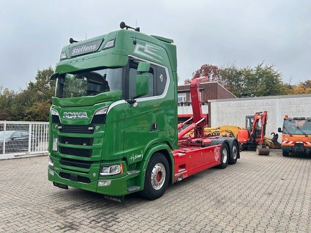 Scania S580 V8 MEILLER Abroller mit Lift+Lenkachse 6x2 - Camion cu cârlig: Foto 4 Scania S580 V8 MEILLER Abroller mit Lift+Lenkachse 6x2 - Camion cu cârlig: Foto 4