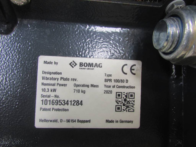 Bomag BPR 100/80 D 8.500 EUR Rüttelplatte - Placă compactoare: Foto 3 Bomag BPR 100/80 D 8.500 EUR Rüttelplatte - Placă compactoare: Foto 3