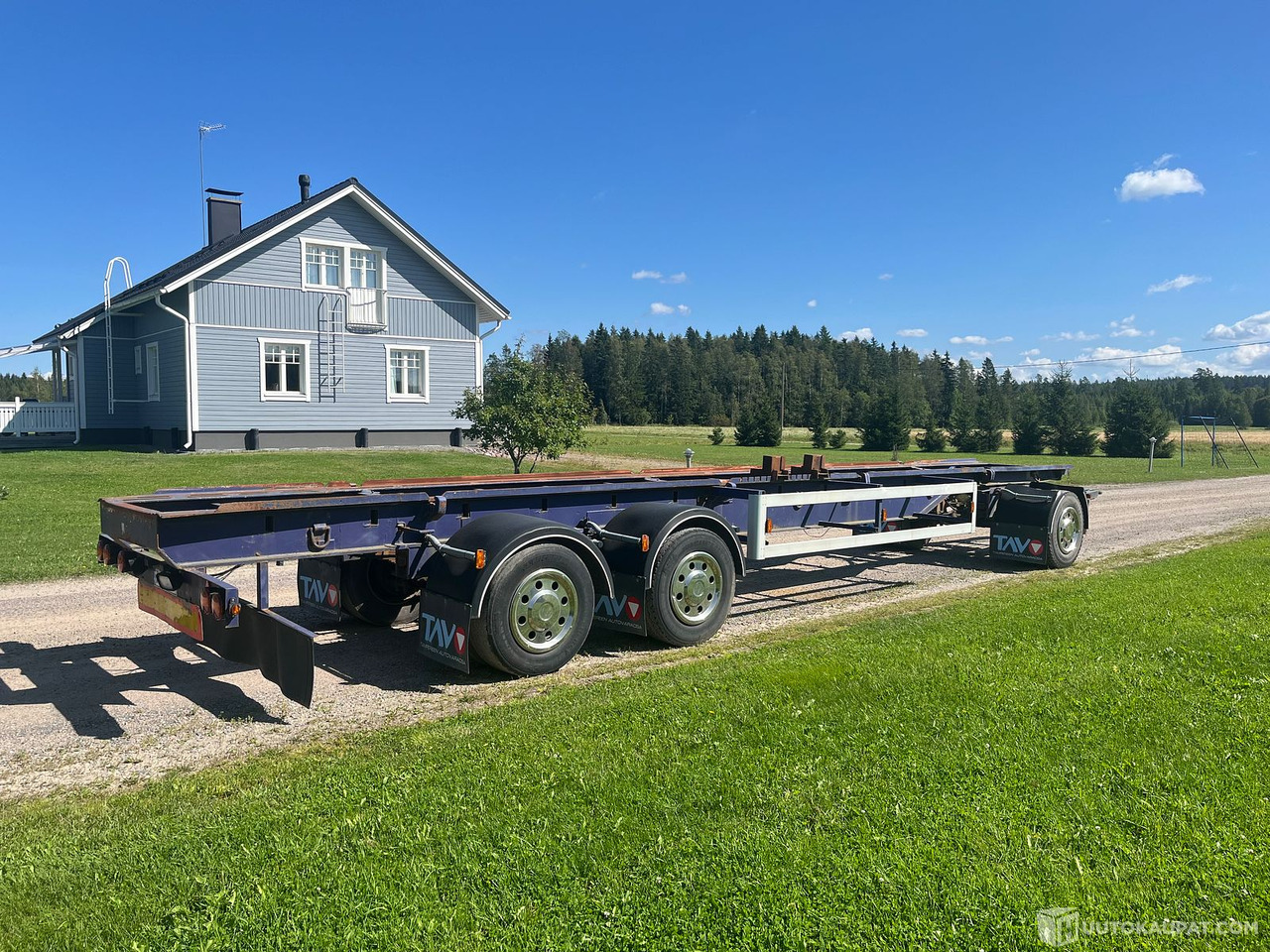 Asentamo Koivu, kolmiakselinen kuorma-auto vaihtolavaperävaunu, Juuri katsastettu, 1979, Nurmijärvi - Remorcă transport containere/ Swap body: Foto 1 Asentamo Koivu, kolmiakselinen kuorma-auto vaihtolavaperävaunu, Juuri katsastettu, 1979, Nurmijärvi - Remorcă transport containere/ Swap body: Foto 1