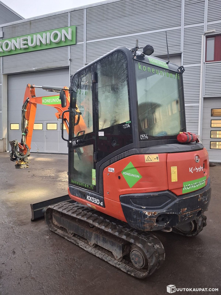 Kubota excavator KX030-4, yr 2018, 3,582 h, Espoo - Mini excavator: Foto 2 Kubota excavator KX030-4, yr 2018, 3,582 h, Espoo - Mini excavator: Foto 2