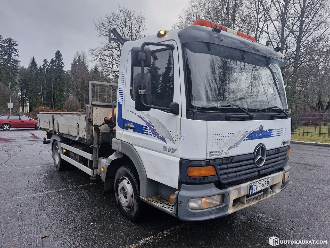 Mercedes-Benz Atego Palfingerillä, 1999, Tampere - Camion platformă, Camion cu macara: Foto 3 Mercedes-Benz Atego Palfingerillä, 1999, Tampere - Camion platformă, Camion cu macara: Foto 3