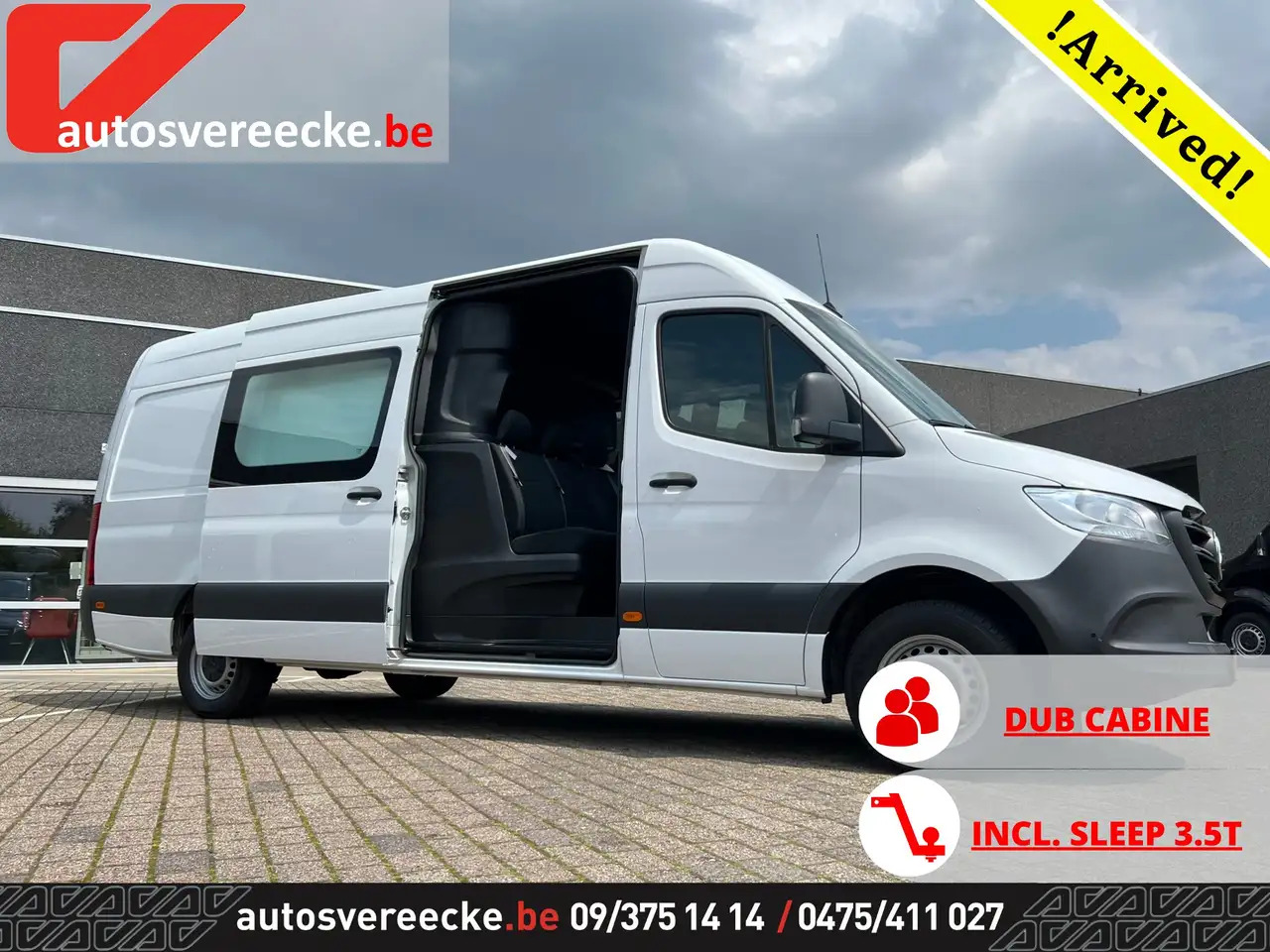 Mercedes-Benz Sprinter 315 L3H2 (37.500€ex) 3.5T SLEEP | DUB CAB 7PL - Autoutilitară cabină dublă: Foto 1 Mercedes-Benz Sprinter 315 L3H2 (37.500€ex) 3.5T SLEEP | DUB CAB 7PL - Autoutilitară cabină dublă: Foto 1