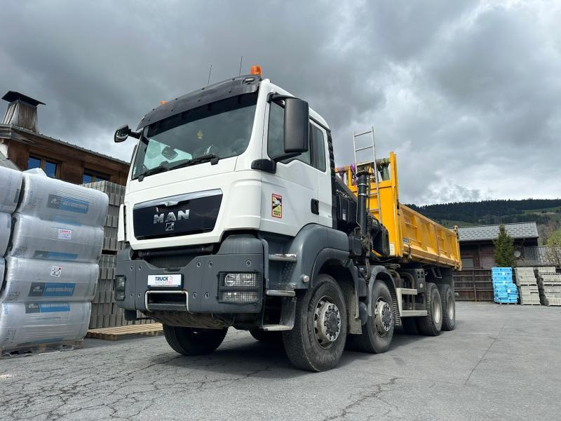 MAN TGS 41.480 - Camion basculantă, Camion cu macara: Foto 1 MAN TGS 41.480 - Camion basculantă, Camion cu macara: Foto 1