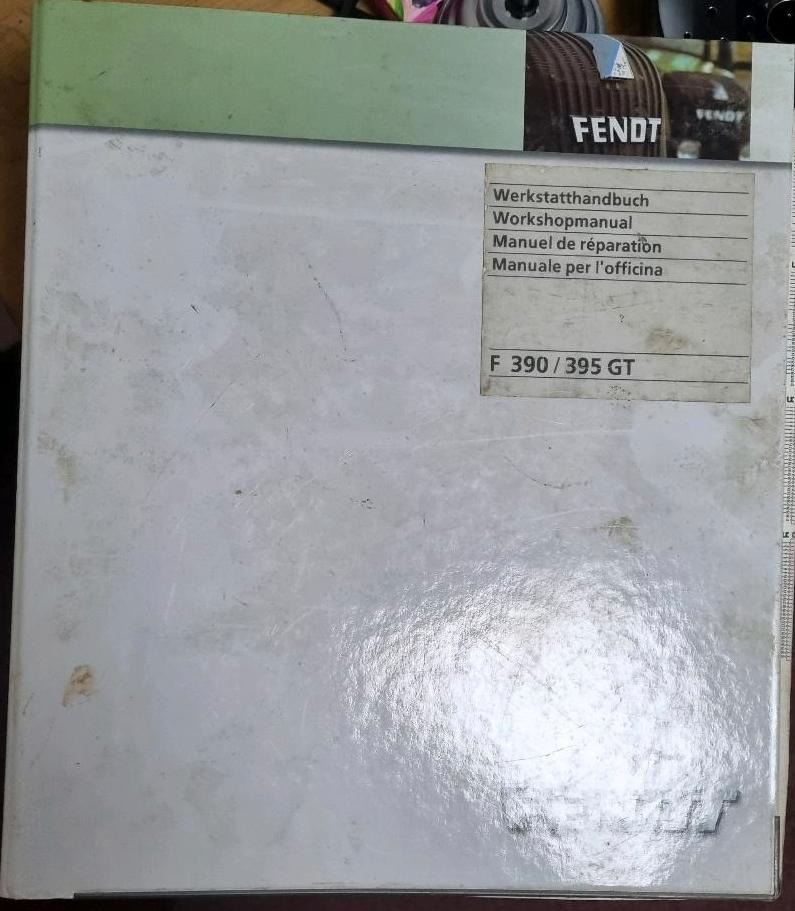 Werkstatthandbuch Fendt GT 395 390 Geräteträger - Piesa universala pentru Maşina comunala: Foto 1 Werkstatthandbuch Fendt GT 395 390 Geräteträger - Piesa universala pentru Maşina comunala: Foto 1