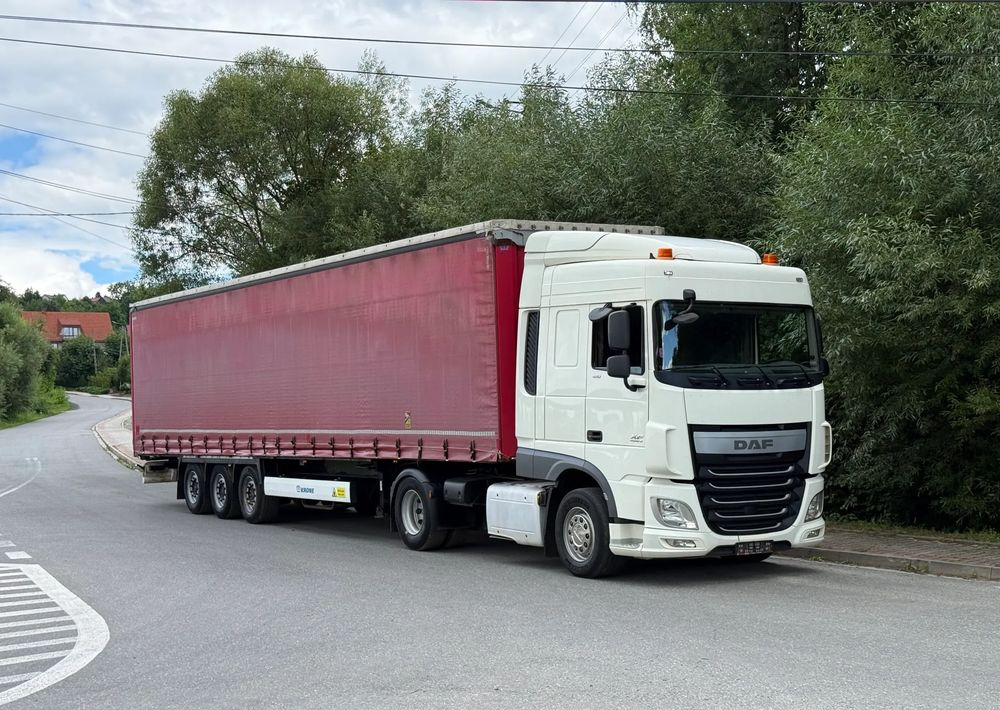 DAF * Zestaw * DAF 106 Euro 6 + Naczepa Krone * Bardzo Dobry Stan - Cap tractor, Semiremorcă prelată: Foto 2 DAF * Zestaw * DAF 106 Euro 6 + Naczepa Krone * Bardzo Dobry Stan - Cap tractor, Semiremorcă prelată: Foto 2