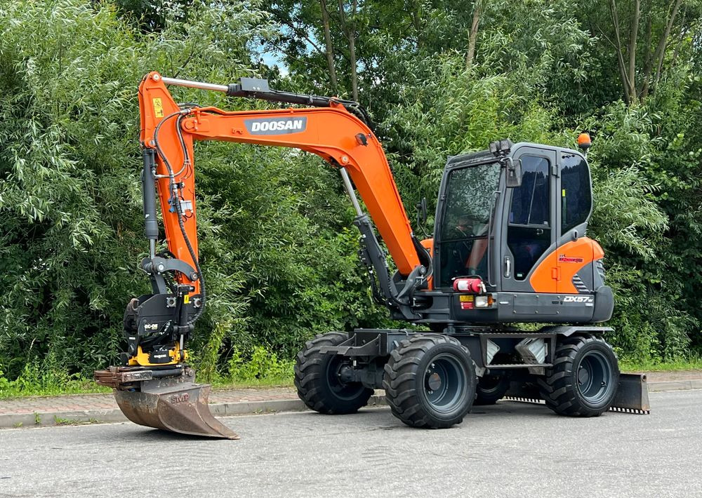 Excavator pe roţi Doosan DOOSAN DX57W *ROTOTILT* 2200 Motogodzin JAK NOWA KOPARKA KOŁOWA STAN PERFEKCYJNY SPROWADZONA: Foto 8