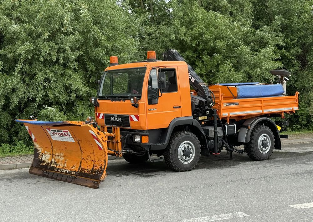 MAN * MAN LE 10.220 *Kiper Wywrotka * 4x4 * Pług Piaskarka * Zimowe Utrzymanie * Sprowadzony * HDS MKG * - Camion basculantă: Foto 2 MAN * MAN LE 10.220 *Kiper Wywrotka * 4x4 * Pług Piaskarka * Zimowe Utrzymanie * Sprowadzony * HDS MKG * - Camion basculantă: Foto 2