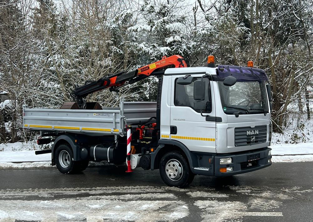MAN MAN TGL 12-240 Kiper Wywrotka 4x2 Kran PALFINGER PK 12500 BARDZO DOBRY STAN - Camion basculantă: Foto 2 MAN MAN TGL 12-240 Kiper Wywrotka 4x2 Kran PALFINGER PK 12500 BARDZO DOBRY STAN - Camion basculantă: Foto 2