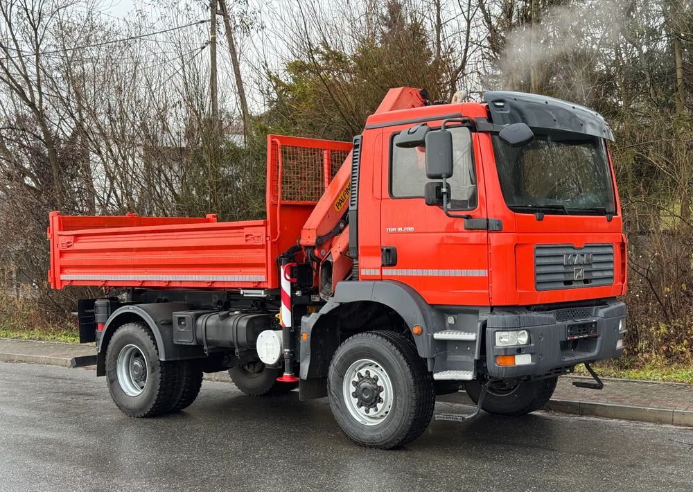 MAN * TGM 18-280 MAN 4x4 HDS Palfinger PK10500 * Kiper Wywrotka * Bardzo Dobry Stan - Camion basculantă: Foto 2 MAN * TGM 18-280 MAN 4x4 HDS Palfinger PK10500 * Kiper Wywrotka * Bardzo Dobry Stan - Camion basculantă: Foto 2