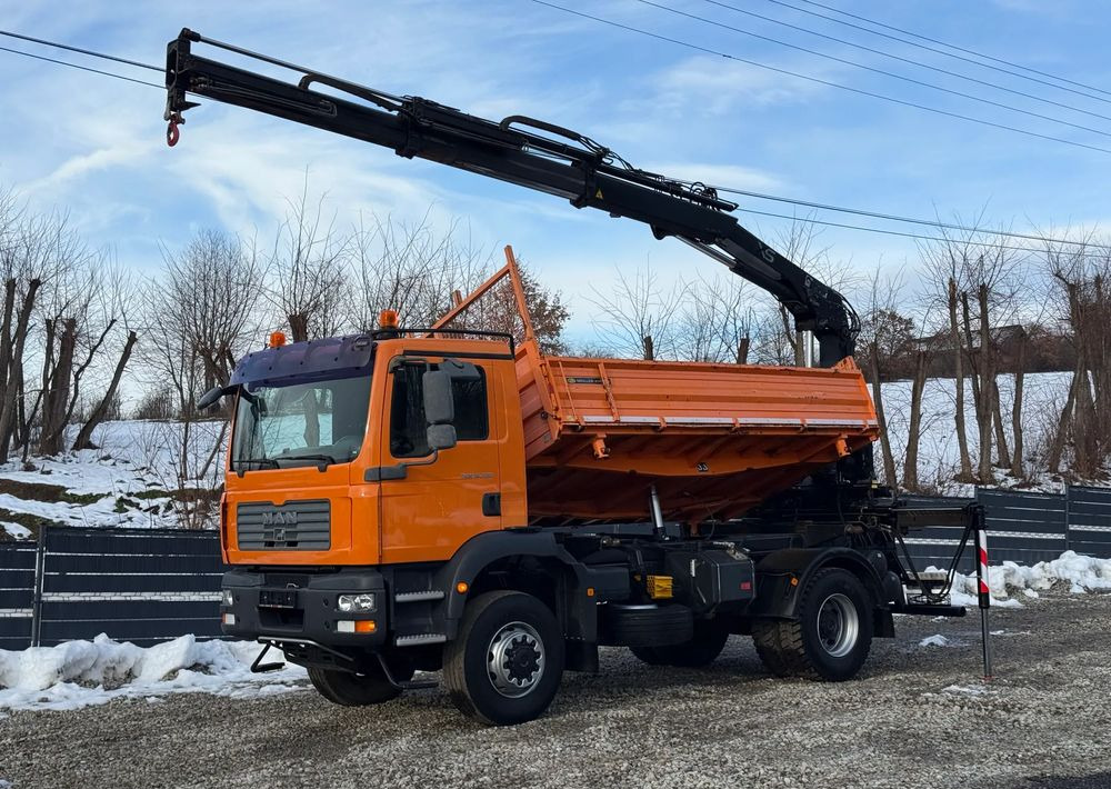 MAN * TGM 18-330 MAN 4x4 HDS Hiab 122 * Kiper Wywrotka * Bardzo Dobry Stan - Camion basculantă: Foto 1 MAN * TGM 18-330 MAN 4x4 HDS Hiab 122 * Kiper Wywrotka * Bardzo Dobry Stan - Camion basculantă: Foto 1