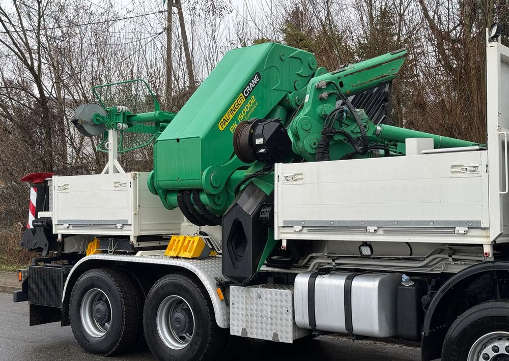 Camion platformă, Camion cu macara Mercedes-Benz * HDS Palfinger 150002 + FLY JIB PJ 170 * Mercedes Actros 8x6 * Dźwig * 40 TON * Wyciągarka * 35 Metrów * Kosz *: Foto 8