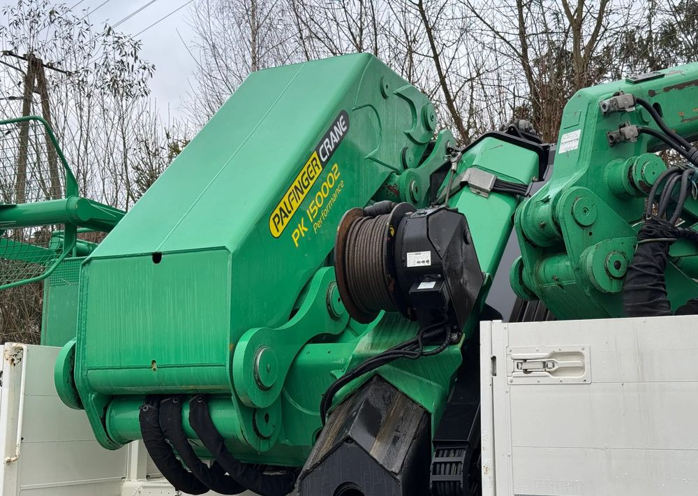 Camion platformă, Camion cu macara Mercedes-Benz * HDS Palfinger 150002 + FLY JIB PJ 170 * Mercedes Actros 8x6 * Dźwig * 40 TON * Wyciągarka * 35 Metrów * Kosz *: Foto 9