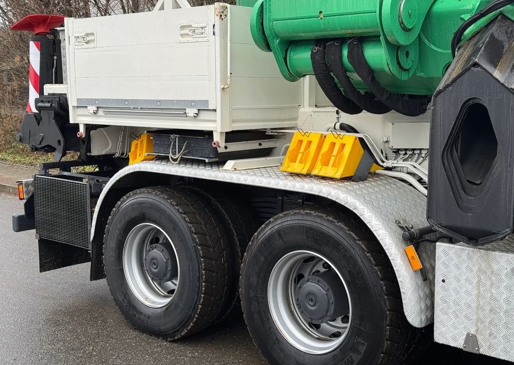 Camion platformă, Camion cu macara Mercedes-Benz * HDS Palfinger 150002 + FLY JIB PJ 170 * Mercedes Actros 8x6 * Dźwig * 40 TON * Wyciągarka * 35 Metrów * Kosz *: Foto 11