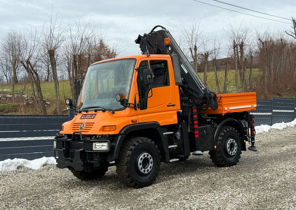 Mercedes-Benz * Mercedes Unimog U 400 * HDS HIAB 166 * Specjalny * Energetyka * Kosz do HDS * Stan Idealny - Camion platformă, Camion cu macara: Foto 2 Mercedes-Benz * Mercedes Unimog U 400 * HDS HIAB 166 * Specjalny * Energetyka * Kosz do HDS * Stan Idealny - Camion platformă, Camion cu macara: Foto 2