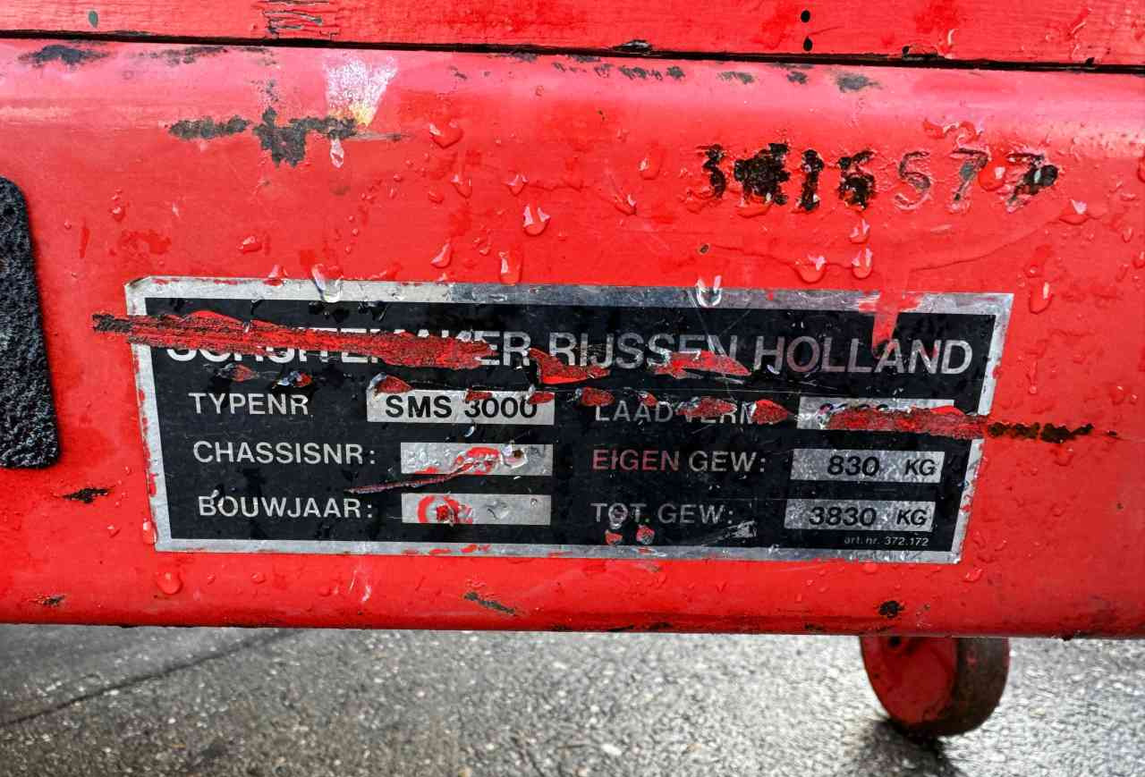 Schuitemaker SMS 3000 mestverspreider *Verkocht/sold* - Maşină de împrăştiat gunoi de grajd: Foto 5 Schuitemaker SMS 3000 mestverspreider *Verkocht/sold* - Maşină de împrăştiat gunoi de grajd: Foto 5