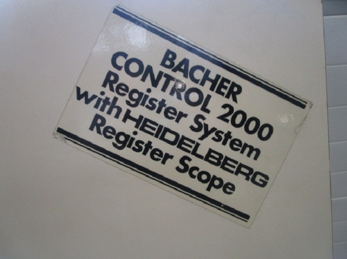 PLATTENSTANZE BACHER 2005.01 - Mașină de tipar: Foto 5 PLATTENSTANZE BACHER 2005.01 - Mașină de tipar: Foto 5