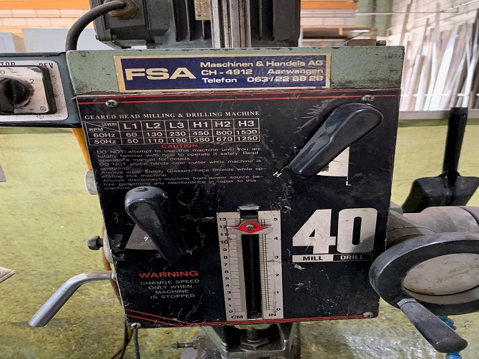 STÄNDERBOHRMASCHINE RF-40HC - Mașină de tipar: Foto 3 STÄNDERBOHRMASCHINE RF-40HC - Mașină de tipar: Foto 3