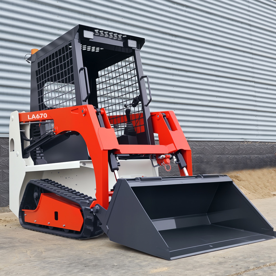 LEZUM LA670 Mini Small Skid Steer Loader Compact Track Diesel Mini Skid Steer Loader For Sale With Small Mini Skid Steer Attachments 4 In 1 Bucket - Mini încărcător: Foto 2 LEZUM LA670 Mini Small Skid Steer Loader Compact Track Diesel Mini Skid Steer Loader For Sale With Small Mini Skid Steer Attachments 4 In 1 Bucket - Mini încărcător: Foto 2