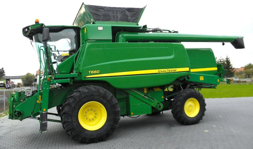 John Deere T660 2014 Rok, heder 7,6m, 2700 mtg na silniku, Najbogatsza Wersja, Nie Malowany, Stan Idealny - Combină de recoltat cereale: Foto 3 John Deere T660 2014 Rok, heder 7,6m, 2700 mtg na silniku, Najbogatsza Wersja, Nie Malowany, Stan Idealny - Combină de recoltat cereale: Foto 3