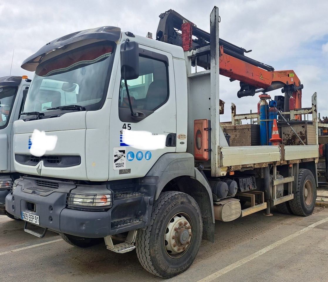 RENAULT Kerax 370dci 4x4 plateau grue Palfinger pk29002 - Camion platformă, Camion cu macara: Foto 1 RENAULT Kerax 370dci 4x4 plateau grue Palfinger pk29002 - Camion platformă, Camion cu macara: Foto 1