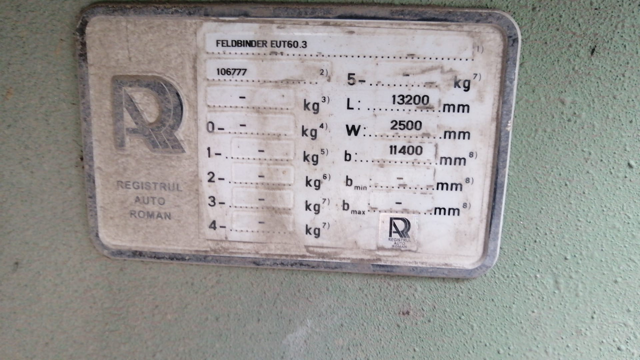 FELDBINDER Tank/Silo 57,000 l 4 Compartments for Powders/Feed/Water//Liquid Fertilizer/etc. - Semiremorcă siloz: Foto 4 FELDBINDER Tank/Silo 57,000 l 4 Compartments for Powders/Feed/Water//Liquid Fertilizer/etc. - Semiremorcă siloz: Foto 4