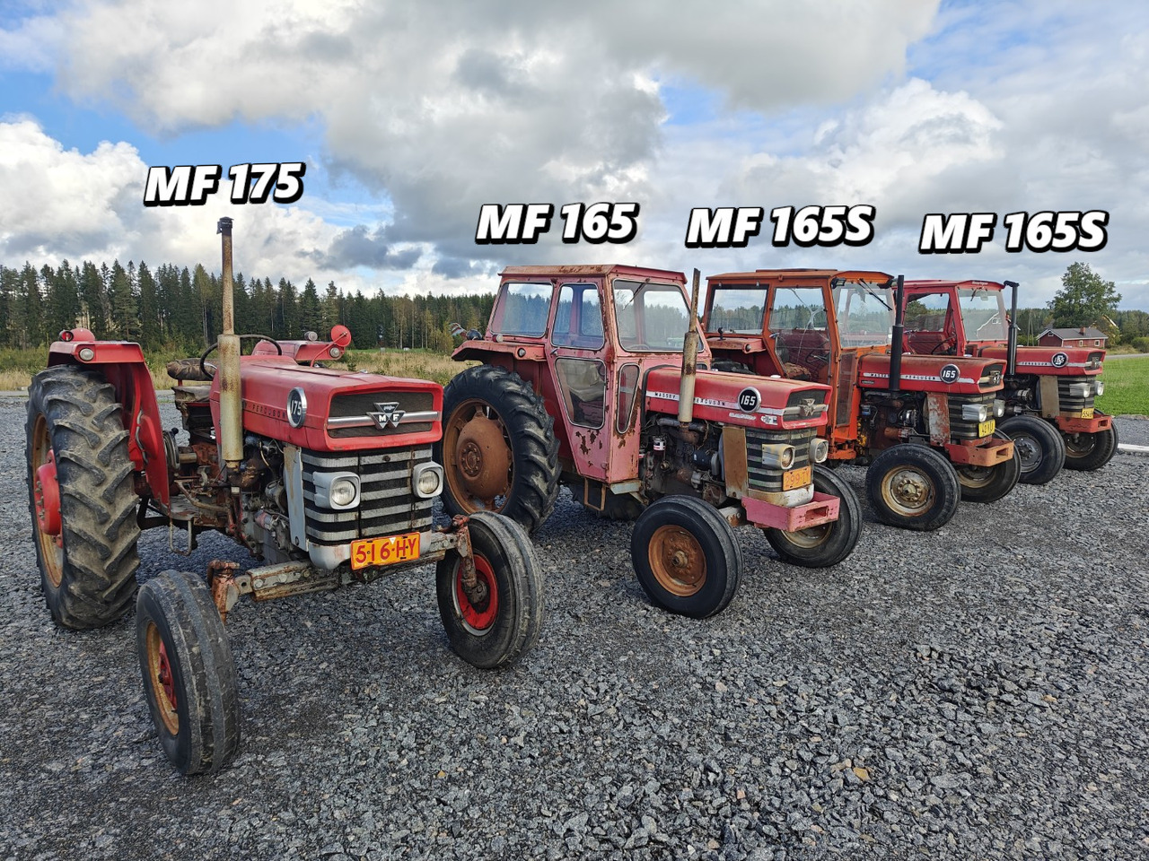 MASSEY FERGUSON 165, 165S ja 175 traktoreita 4 kpl / 4pcs - Tractor agricol: Foto 1 MASSEY FERGUSON 165, 165S ja 175 traktoreita 4 kpl / 4pcs - Tractor agricol: Foto 1