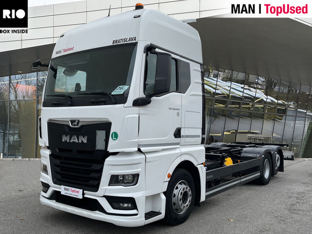 MAN TGX 26.470 6x2-2 LL CH Retarder Klima AHK ZV - Camion transport containere/ Swap body: Foto 1 MAN TGX 26.470 6x2-2 LL CH Retarder Klima AHK ZV - Camion transport containere/ Swap body: Foto 1